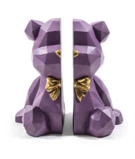 FERMALIBRI ORSO VIOLA 18X14X20H 36809