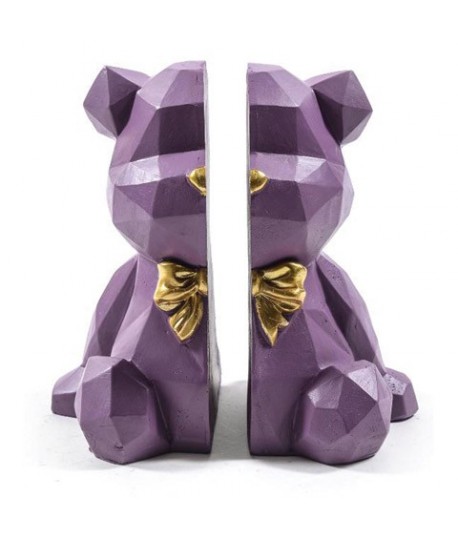 FERMALIBRI ORSO VIOLA 18X14X20H 36809