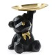 ORSO NERO CON VASSOIO 19X16X19H 36748