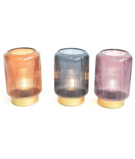 LAMPADA VETRO CON BASE D13X20H 01392