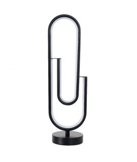 LAMPADA CLIP C/LED METALLO NERO 12X48H