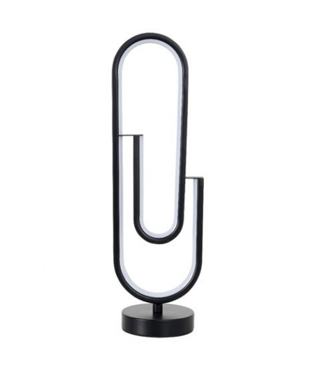 LAMPADA CLIP C/LED METALLO NERO 12X48H