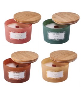 CANDELA PROF.+VASO VETRO 101791 D13 H.8