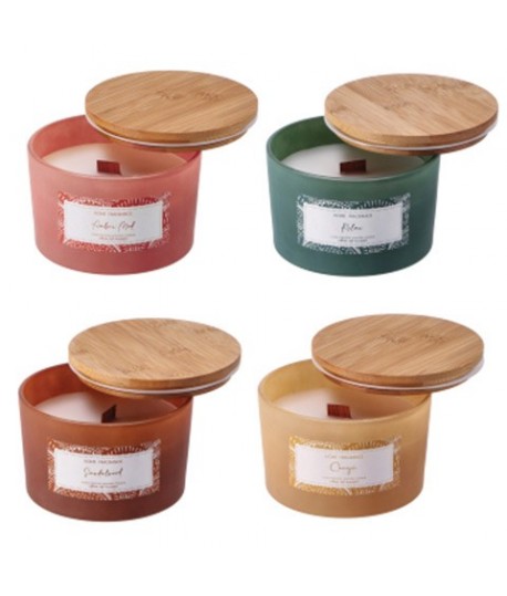 CANDELA PROF.+VASO VETRO 101791 D13 H.8