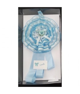 COCCARDA NASCITA 692 AZZURRO