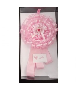 COCCARDA NASCITA 692 ROSA