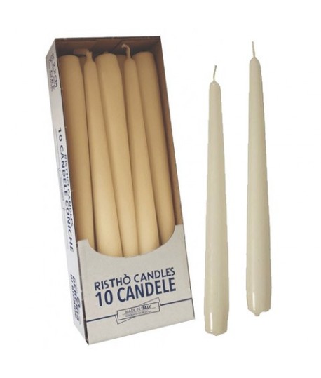 CANDELA LISCIA CM.25 56213 AVORIO 10PZ