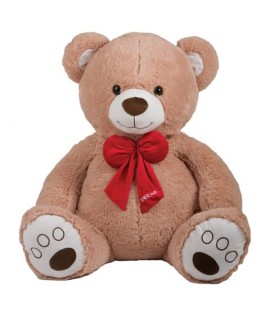 DE.CAR 26448 ORSO BEIGE SEDUTO H.80