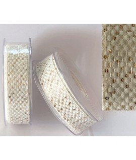 NASTRO PAILETTES MM.25 V450 BIANCO