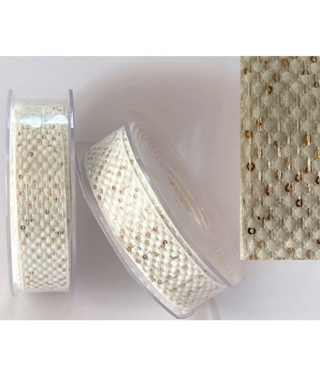 NASTRO PAILETTES MM.25 V450 BIANCO