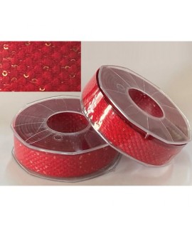NASTRO PAILETTES MM.25 V450 ROSSO