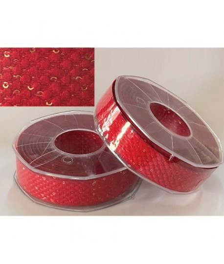 NASTRO PAILETTES MM.25 V450 ROSSO