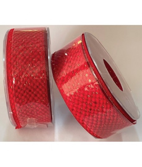 NASTRO PAILETTES MM.40 V450 ROSSO