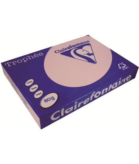 CARTA TROPHEE 80G A3 ROSA 1888 500FF