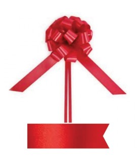 FIOCCO STRIP TESSUTO 25MM ROSSO 12PZ