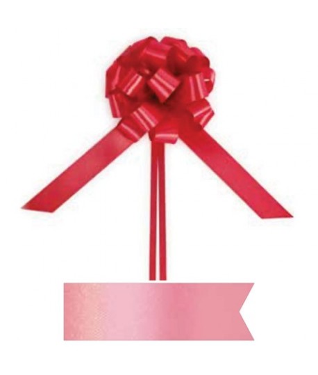 FIOCCO STRIP TESSUTO 25MM ROSA 12PZ