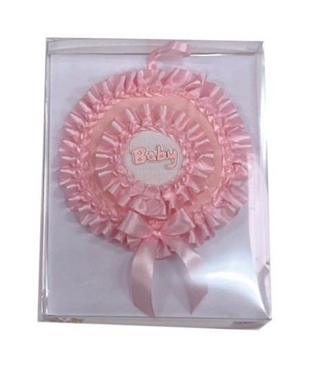 COCCARDA NASCITA F30 ROSA