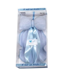 COCCARDA NASCITA PAPILLON 46 AZZURRO