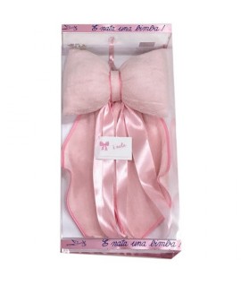 COCCARDA NASCITA PAPILLON 46 ROSA
