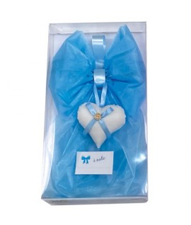 FIOCCO NASCITA ORGANZA 944 AZZURRO