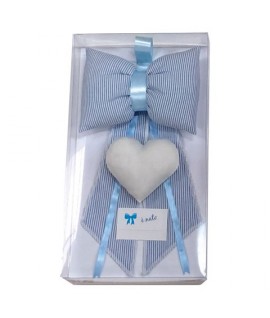 FIOCCO NASCITA ORSETTO C/CUORE 946 AZZUR