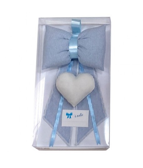 FIOCCO NASCITA ORSETTO C/CUORE 946 AZZUR