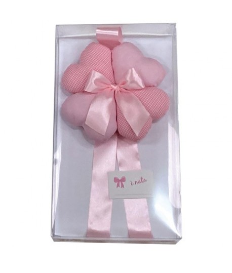 FIOCCO NASCITA 4 CUORI 020 ROSA