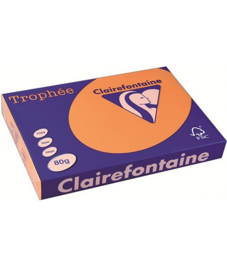 CARTA TROPHEE 80G A3 ARANCIO 1880 500FF