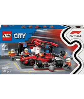 LEGO CITY 60443 PITSTOP FERRARI F1