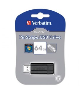 PENDRIVE USB VERBATIM PINSTRIPE 64GB