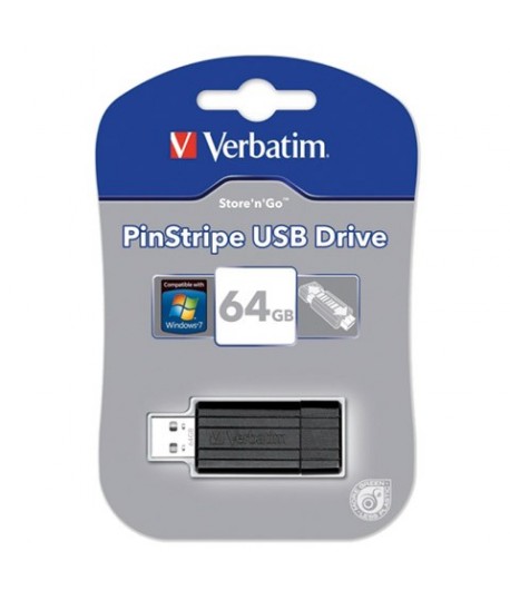 PENDRIVE USB VERBATIM PINSTRIPE 64GB