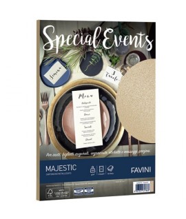 CARTA SPEC EVENTS 250G A4 SABBIA MET 10F