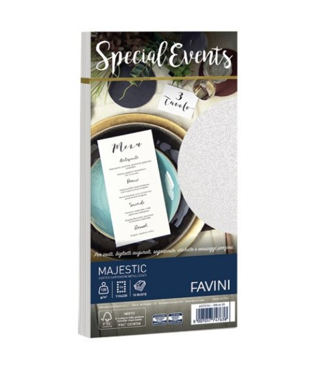 BUSTE SPEC EVENTS 120G 11X22 BIANCO 10PZ