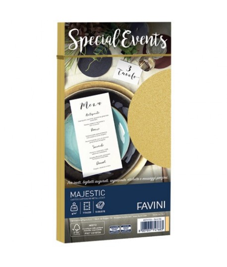 BUSTE SPEC EVENTS 120G 11X22 ORO 10PZ