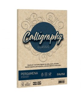 CARTA FAVINI PERGAMENA 190G A4 NOCCIOLA