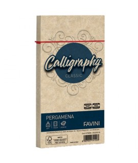 BUSTA FAVINI PERGAMENA 11X22 NOCCIOLA 25