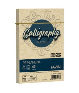 BUSTA FAVINI PERGAMENA 12X18 CREMA 25P