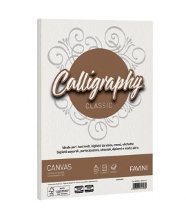 CARTA FAVINI CANVAS 200G A4 BIANCO 50FF