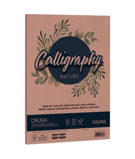 CARTA FAVINI NATURE 250G A4 MANDORLA 50F