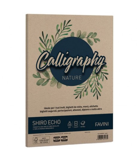 CARTA FAVINI SHIROECO 120GR A4 LEGNO 50F