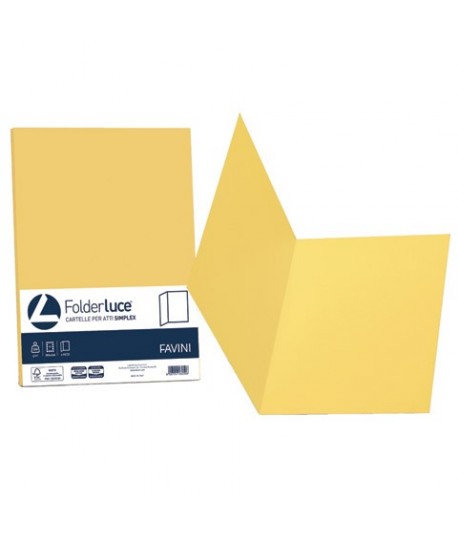 CARTELLA SIMPLEX FAVINI GIALLO 50PZ