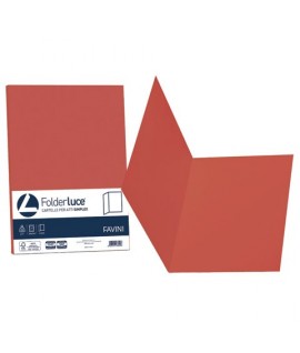 CARTELLA SIMPLEX FAVINI ROSSO 50PZ