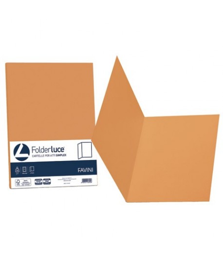 CARTELLA SIMPLEX FAVINI ARANCIO 50PZ