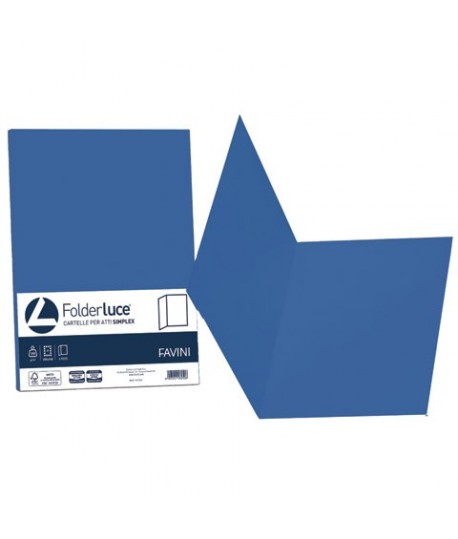 CARTELLA SIMPLEX FAVINI BLU PR. 50PZ