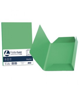 CARTELLA 3 LEMBI FAVINI VERDE 25PZ