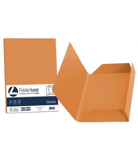 CARTELLA 3 LEMBI FAVINI ARANCIO 25PZ