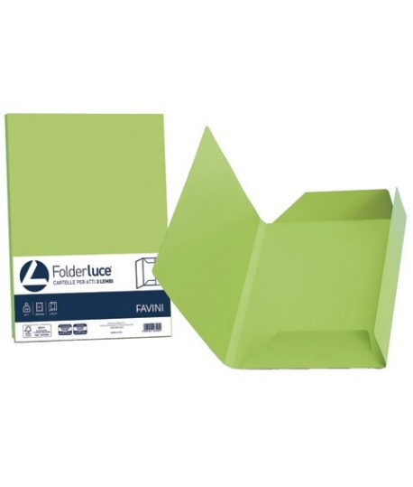 CARTELLA 3 LEMBI FAVINI PISTACCH. 25PZ