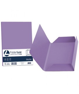 CARTELLA FAVINI 3 LEMBI VIOLETTO 25PZ