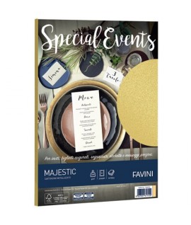 CARTA SPEC EVENTS 250G A4 ORO MET 10F