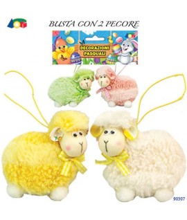 PECORE PELUCHE ASSORTITE 2PZ G90307